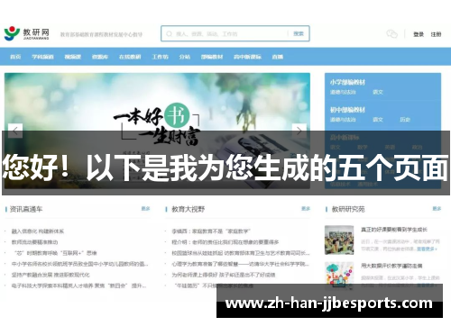 您好！以下是我为您生成的五个页面